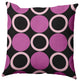 Mod Circles Accent Pillow, Orchid, 18"x18"