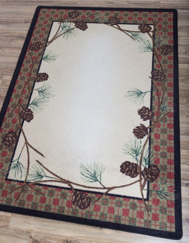 Delicate Pines, Natural, 4'x5'