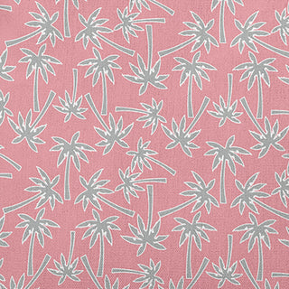 Palm Tree Pattern Decorative Throw Pillow, Pink Icing, 16"x16"