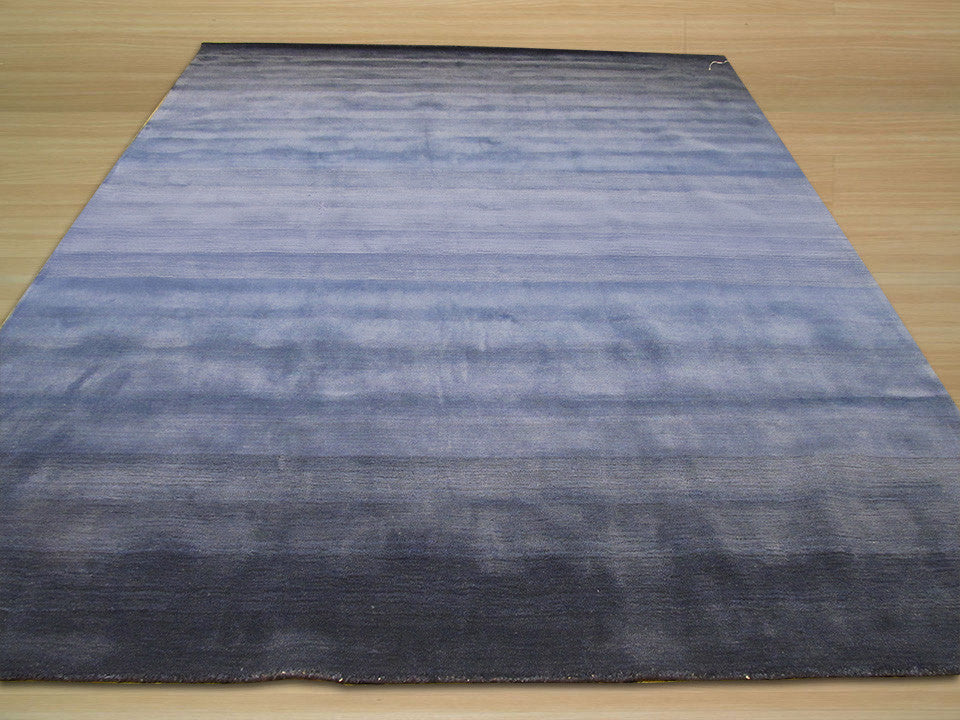 Blue Transitional Abstract Horizon Area Rug