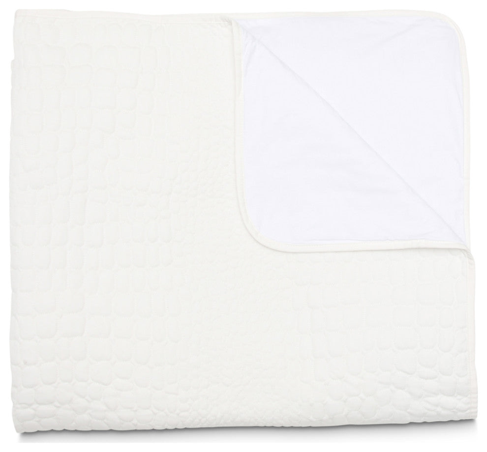 Aico Amini Ashworth 3 pc Queen Covelet/Duvet in White
