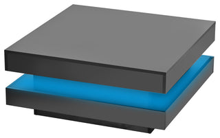 Gewnee High Gloss Minimalist Design With Plug-In 16-Color Led Lights