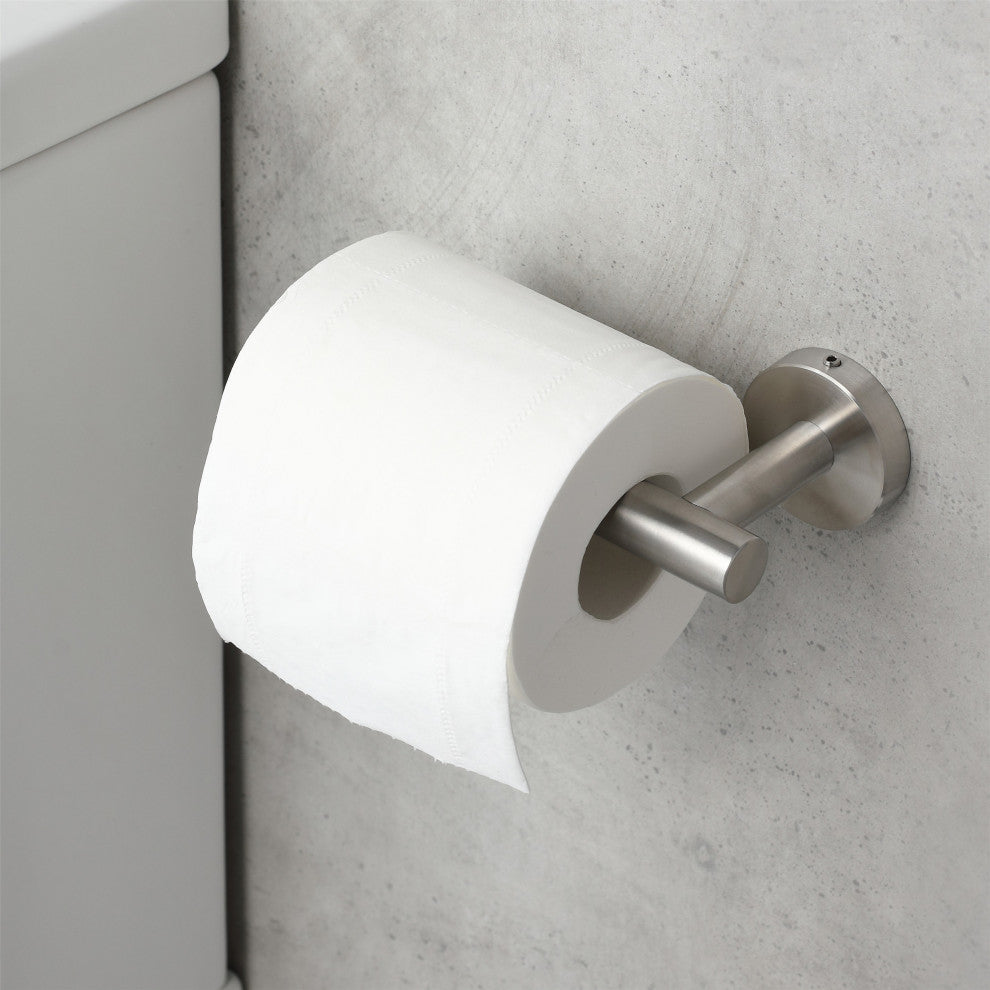 Elizabeth Wall Mounted Toilet Paper Holder in Satin Nickel (Set of 2)
