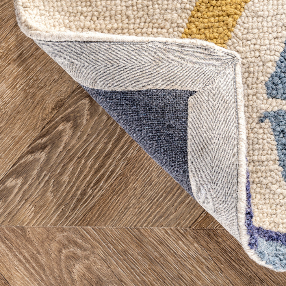 Nuloom Hand-Tufted Tikal Geometric Rug, Multicolor 6'x9'