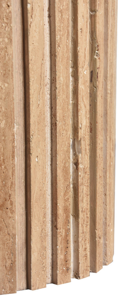 Genoa Marble End / Side Table, Beige