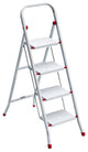 Folding Lightweight Step Ladder with Rail, Convenient Handgrip, 4 Step