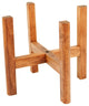 Wood Plant Stand With Square Legs 10'' Walnut Color
