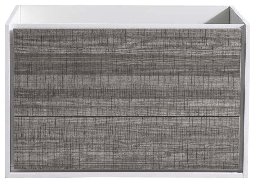 Fresca Catania 36" Gloss Ash Gray Wall Hung Cabinet