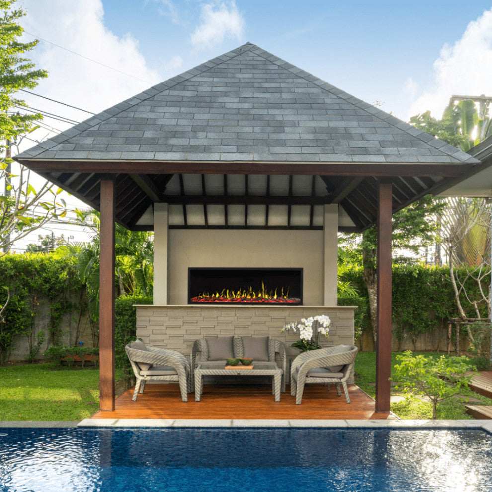 Touchstone Sideline Elite Outdoor 60" Recessed Smart Electric Fireplace