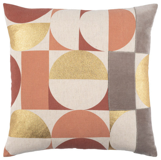 Surya Sonja Brick Red Pillow Shell With Polyester Insert 20"H X 20"W
