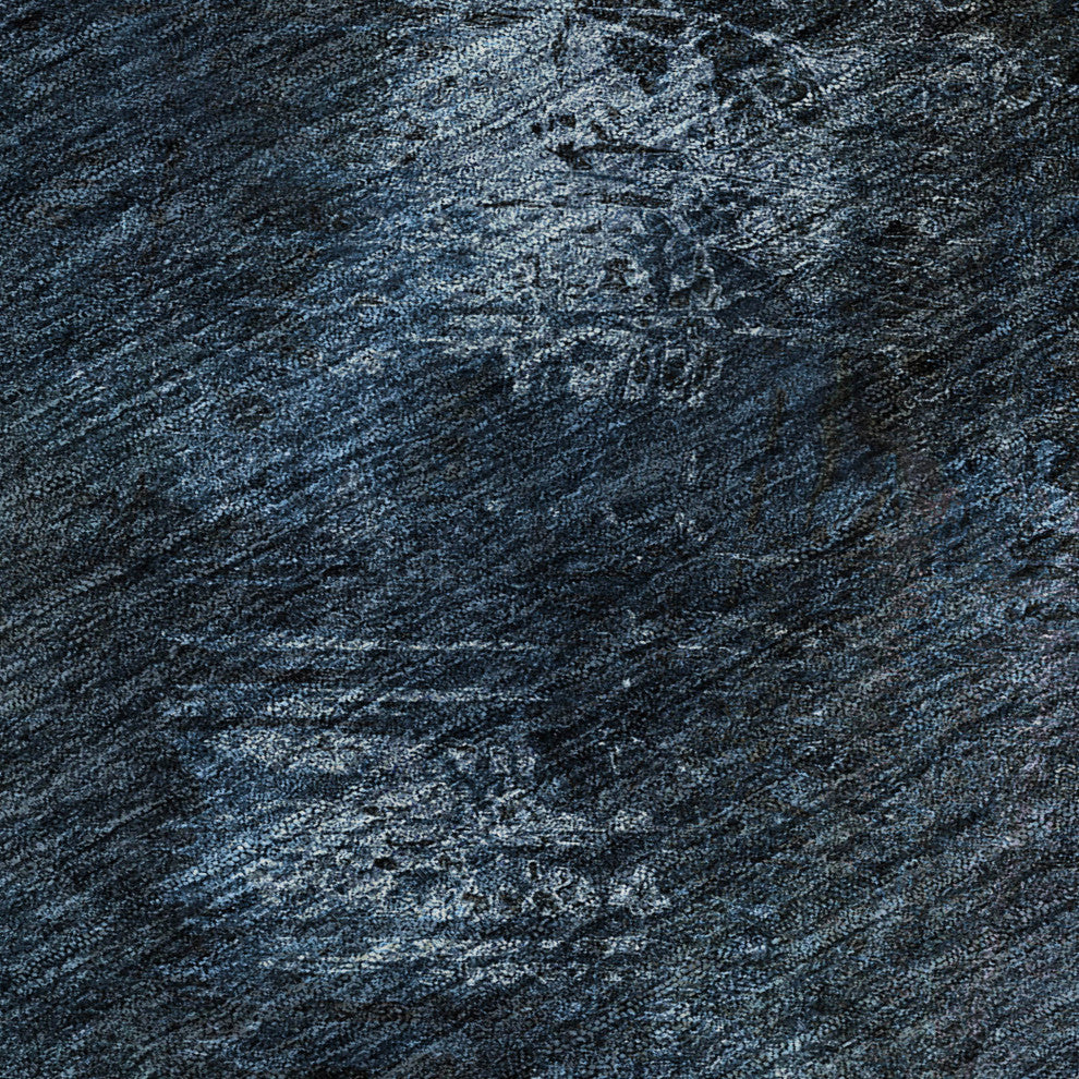 Premium Machine Washable Mayfield AMF590 Blue 1'8" x 2'6" Rug
