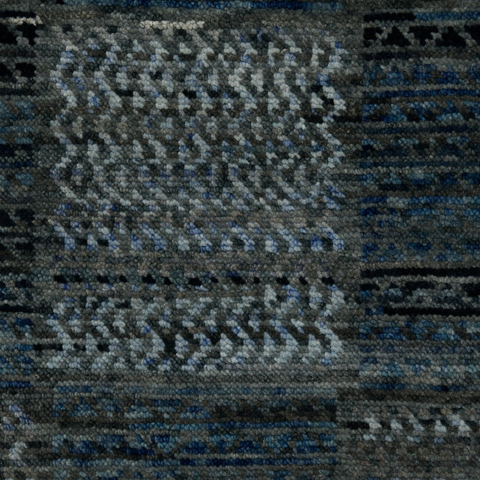Legacy Barton Area Rug, Gray and Blue, 9' x 12', Geometric