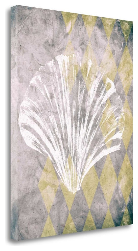 "Vintage Harlequin Shell 2" By Alicia Soave, Giclee Print on Gallery Wrap Canvas
