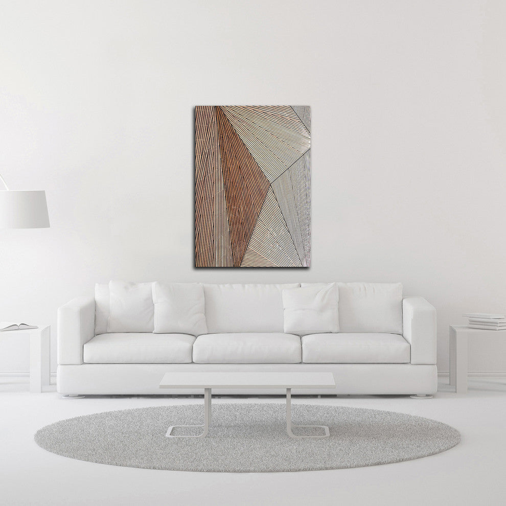 Wooden Structure by Design Fabrikken, Print on Canvas, 30"x42"