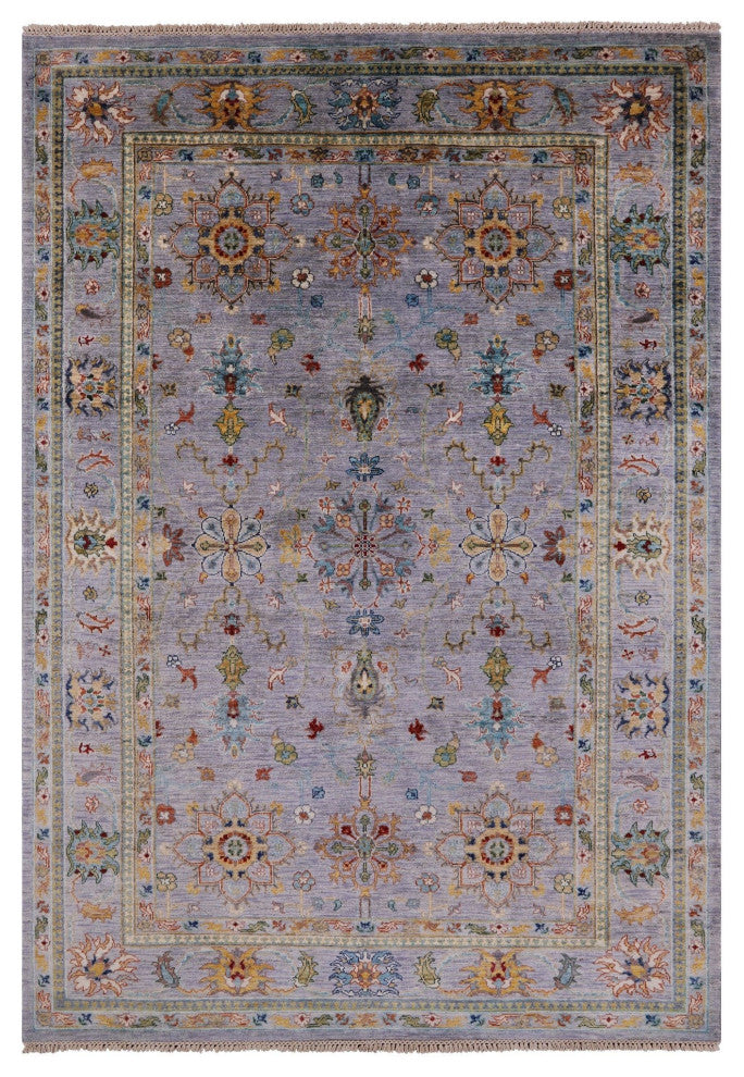 Persian Tabriz Hand Knotted Wool Rug 5' 9" X 8' 1" Q7550