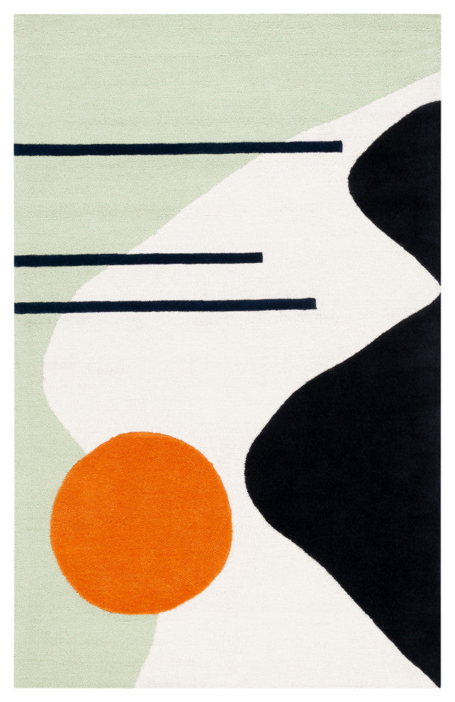 Safavieh Rodeo Drive Collection RD883Y Rug, Green/Black, 8' X 10'