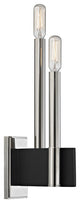 Abrams, 2 Light, Wall Sconce, Polished Nickel Finish