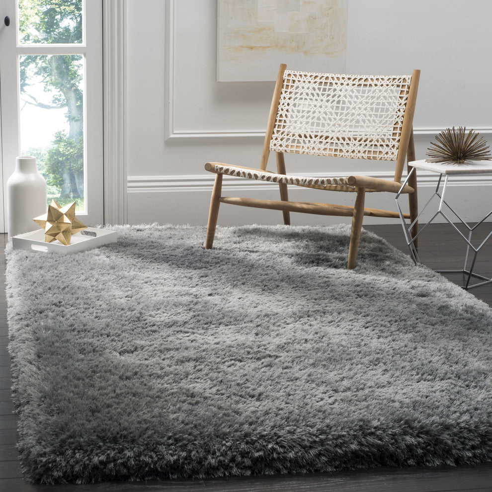 Safavieh Luxe Shag Sgx160C Rug, Gray, 2'3"x6'