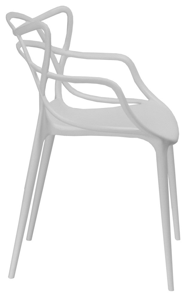EZ Mod Loop Chairs, Set of 2, White