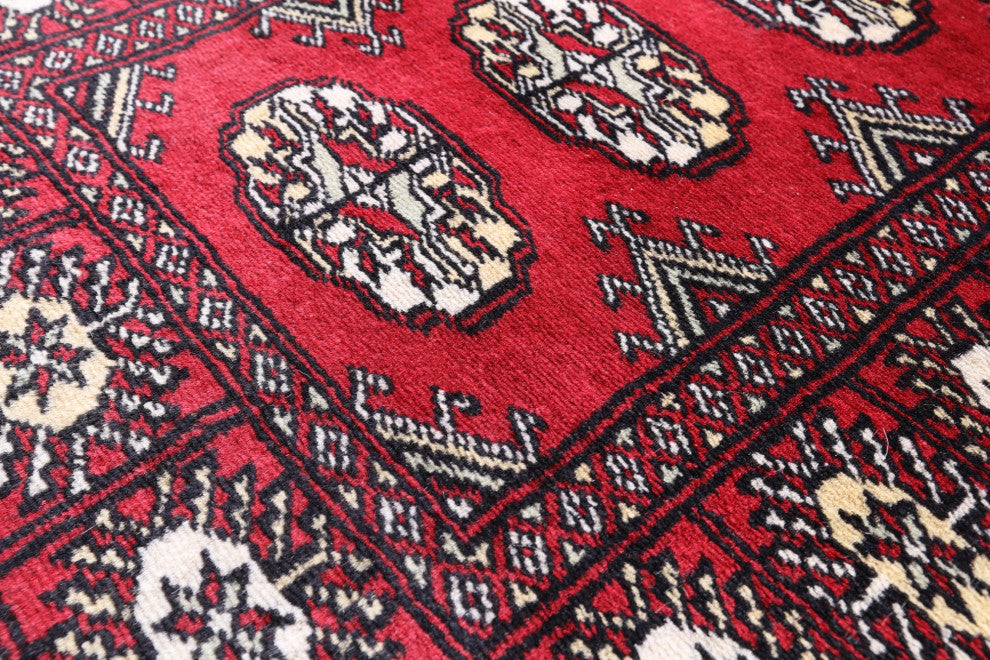 2' 0" X 5' 9" Runner Silky Bokhara Hand-Knotted Rug - Q13830