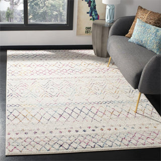 Safavieh Madison 6'7" x 9'2" Rug in Ivory and Fuchsia