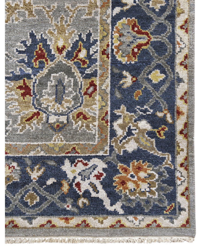 Bristol Somers Area Rug, Blue, 2' x 3', Bordered