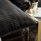 Pleated Velvet Pillow Cover 4 Piece Set, Gun Metal, 20" X 20"