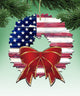 American Flag Wreath Ornament