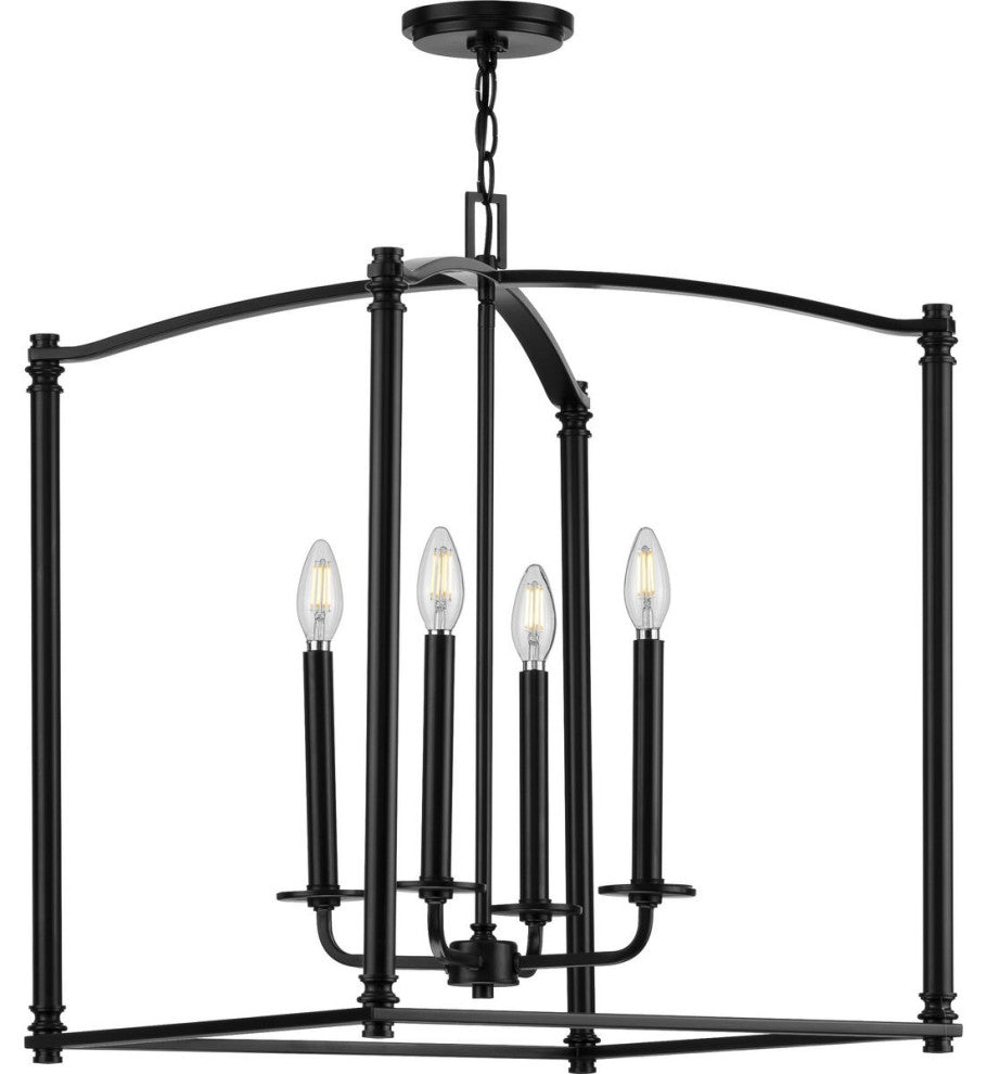 Winslett Collection Black 4-Light Foyer