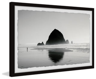 "Sea Stack Shadow" Framed Painting Print, 45x30