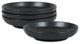 Stone Lain Rio Stoneware Pasta Bowl Set of 4, Black