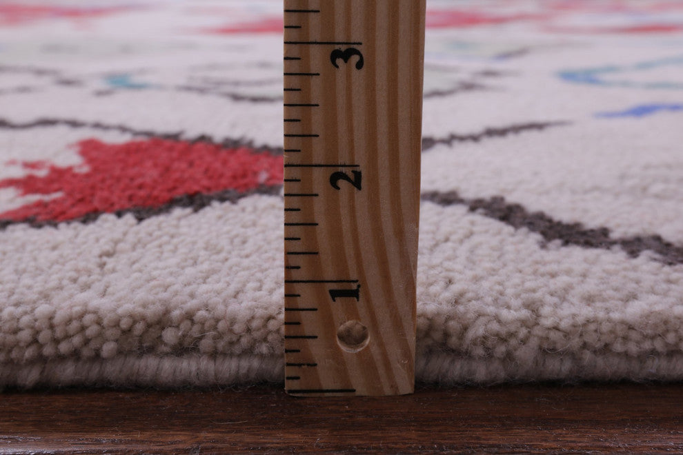 8' 4" X 10' 1" Moroccan Handmade Wool Rug Q9270