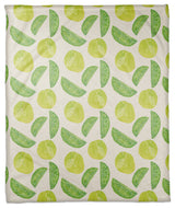 Lime Citrus Pattern 50"x60" Coral Fleece Blanket