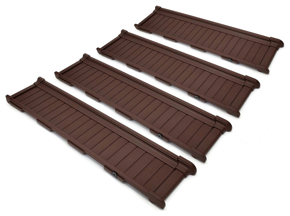 Modern Home Raised Garden Bed Kit - Stackable Modular Flower/Planter Kit (4'x4'
