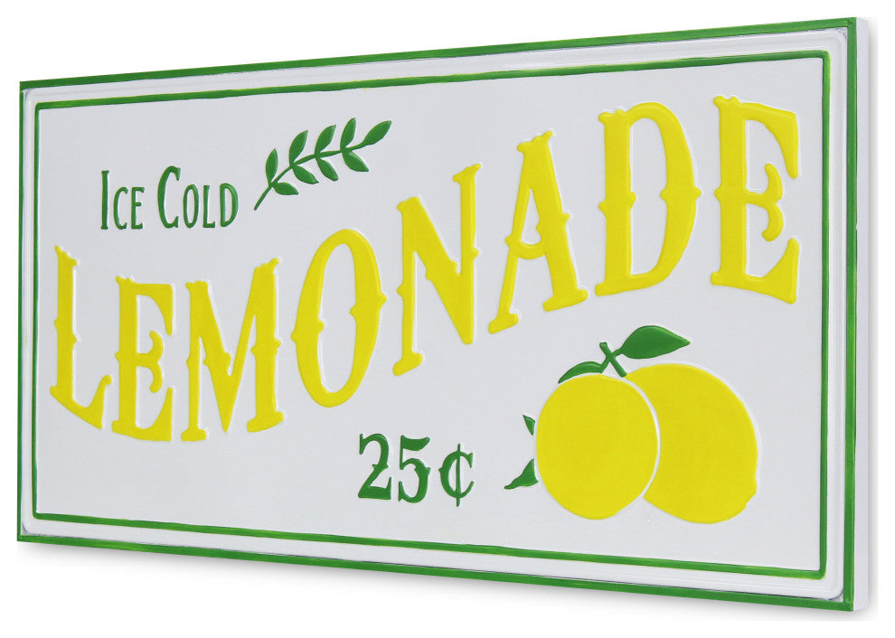 Maison Ice Cold Lemonade Sign - Green