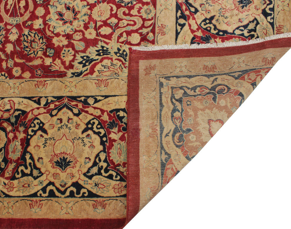 Vegetable Dyed Versailles Anmol Agra Red Rug, 9'0x12'0