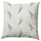 Feather Stripe Decorative Throw Pillow, Green, 26"x26"