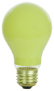 Sunlite Incandescent 60 Watt A19 Yellow Ceramic Light Bulb, 6 Pack