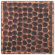 Hammered Copper Tile, 3"x3", Single