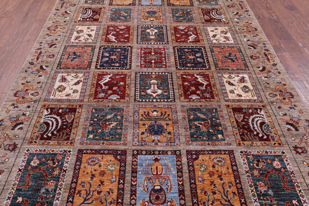 Persian Garden Design Hand-Knotted Rug 6' 8" X 10' 0" - Q12775