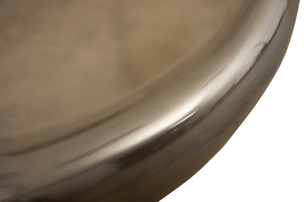 River Stone Coffee Table, Large, Resin, Bronze Finish