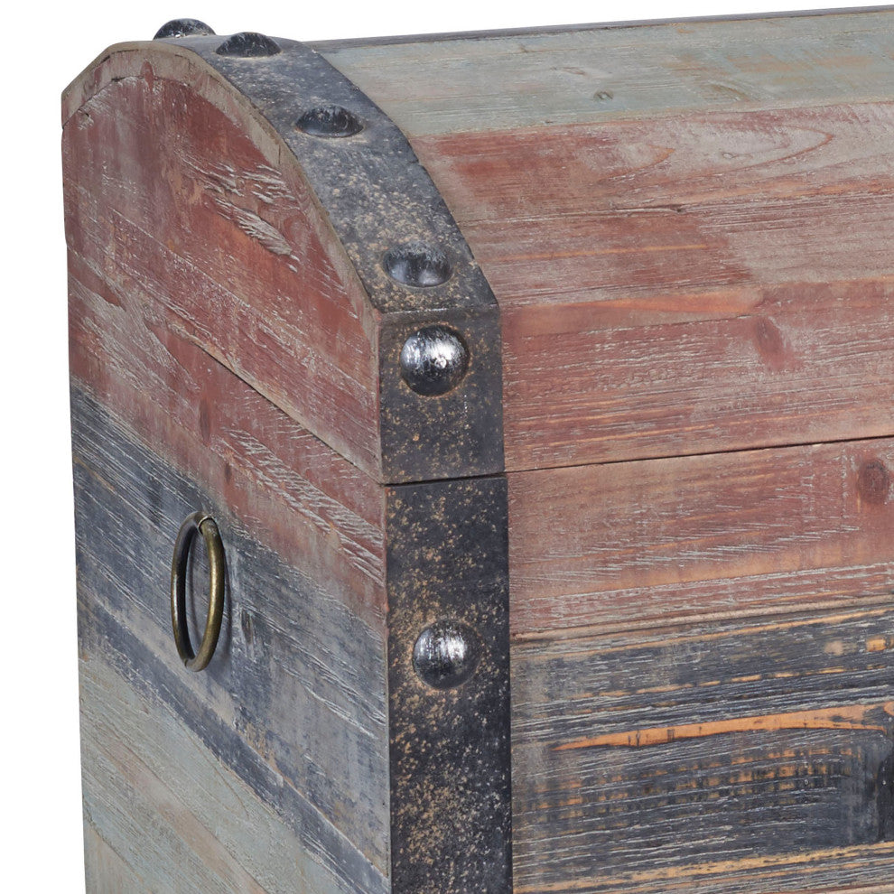 Large Wooden Storage Trunk