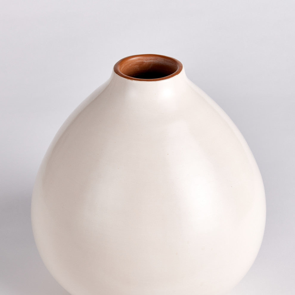 Lucela White Medium Vase