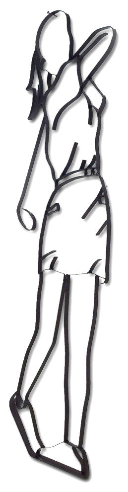 Women Golfer Metal Wall Decor and Sculpture