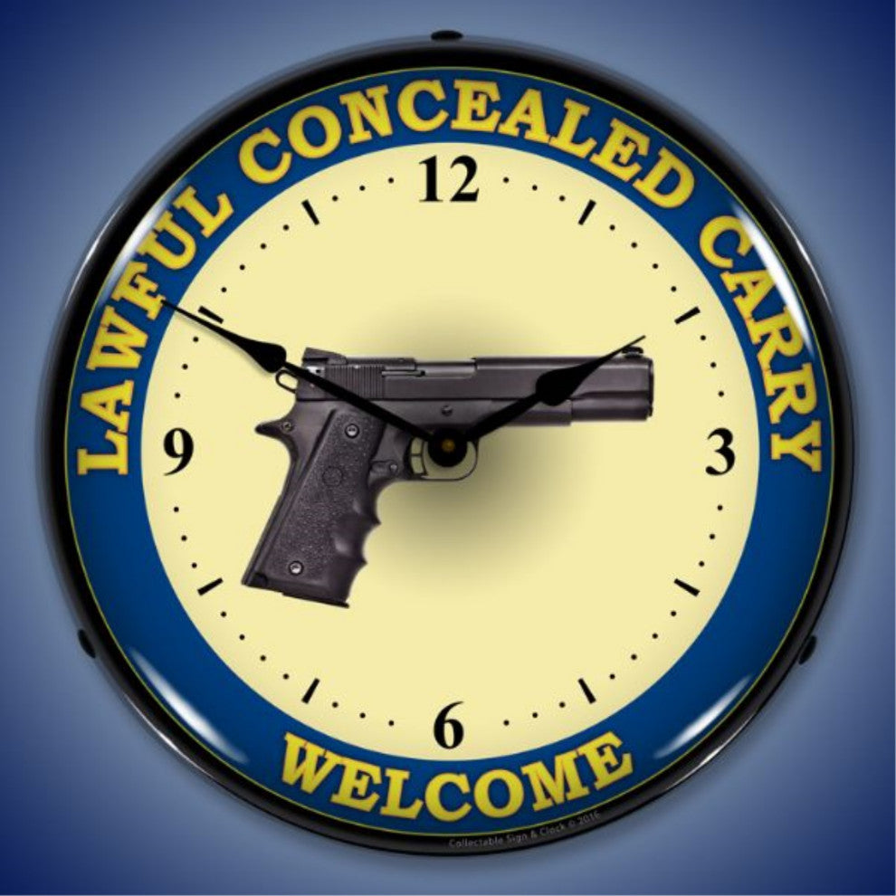 1602636 Lawful Concealed Carry Clock