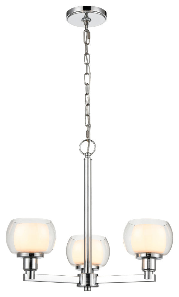INNOVATIONS 330-3CR-PC-CLW-LED 3-Light Pendant Polished Chrome