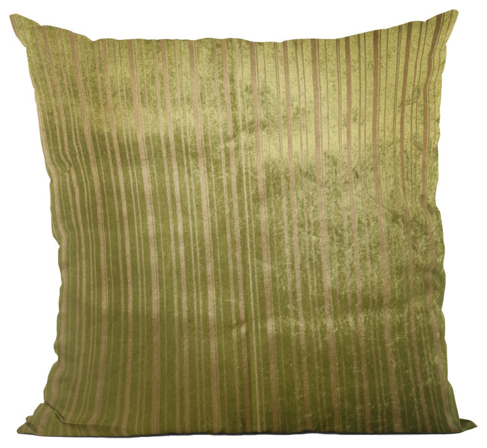 Wild Sage Green Gray and Cream Handmade Luxury Pillow, Green, Gray, Cream, Double Sided  22" X 22"