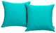 Turquoise Convene Two Piece Outdoor Patio Pillow Set