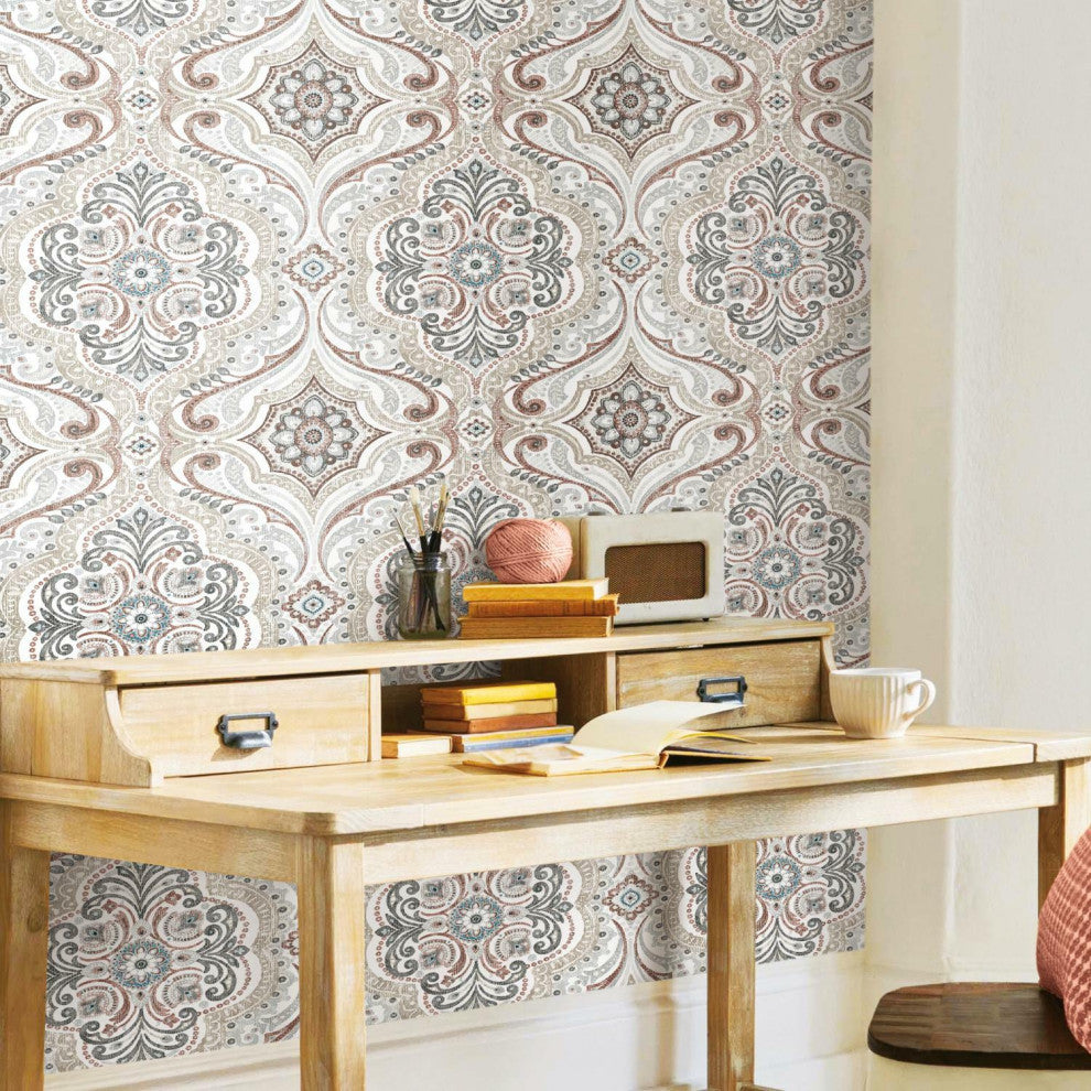 Bohemian Damask Peel & Stick Wallpaper