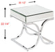 Mirrored, End Table, Chrome